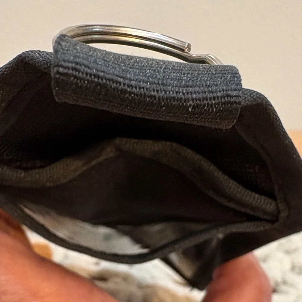 Black Badge Holder with Transparent Window